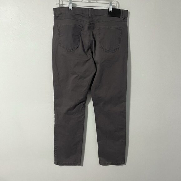 English Laundry Gray 5-Pocket Slim Straight Pants Men's 36 x‎ 32 (30.5" actual) - Picture 2 of 5